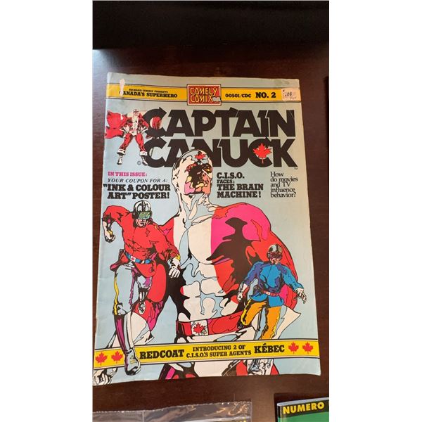 Captain Canuck No. 2 Comic Book (1975, Comely Comix)