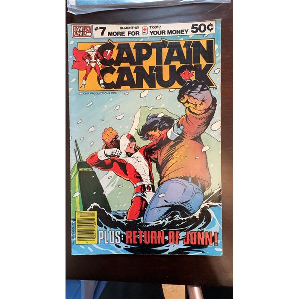 Captain Canuck Comic Issue #7 (1979) Comely Comix