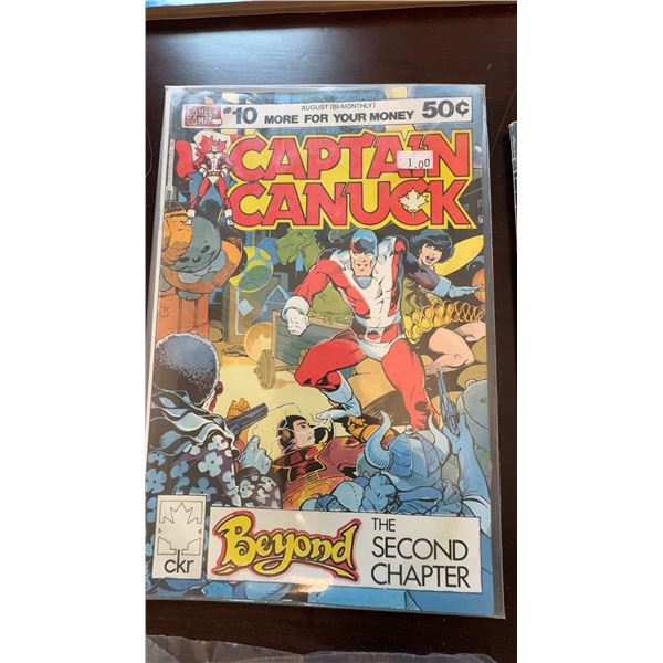 Captain Canuck #10 Comic Book, August Issue