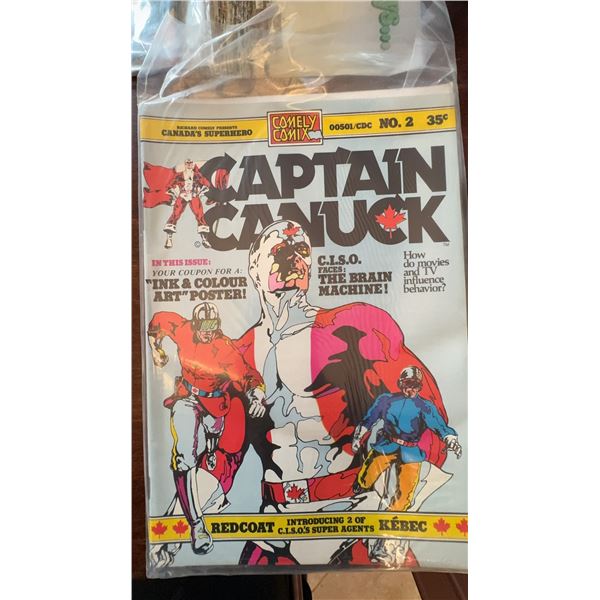 Captain Canuck Comic Issue No. 2 (Comely Comix, 35¢)
