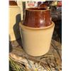 Image 1 : Stoneware Crock with Brown Glazed Top