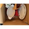 Image 9 : Kitchenware Lot With Old Underground Whiskey Jug and Fire-King Dish