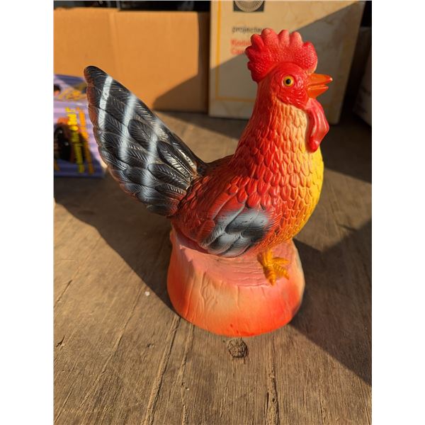 Plastic Rooster Shaped Battery Operated Sound Effect Toy