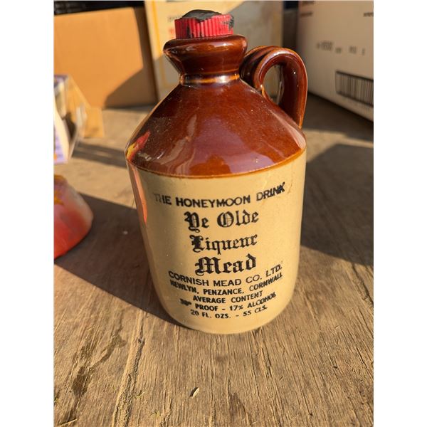 Ye Olde Liqueur Mead Stoneware Jug, Cornish Mead Co. Ltd.