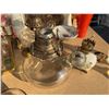 Image 1 : Tabletop Oil Lamps – Glass and Floral Ceramic Base