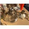 Image 2 : Tabletop Oil Lamps – Glass and Floral Ceramic Base