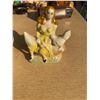 Image 4 : Porcelain Shell Dish and Woman Figurine With Gold Accents