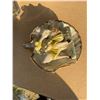 Image 6 : Porcelain Shell Dish and Woman Figurine With Gold Accents