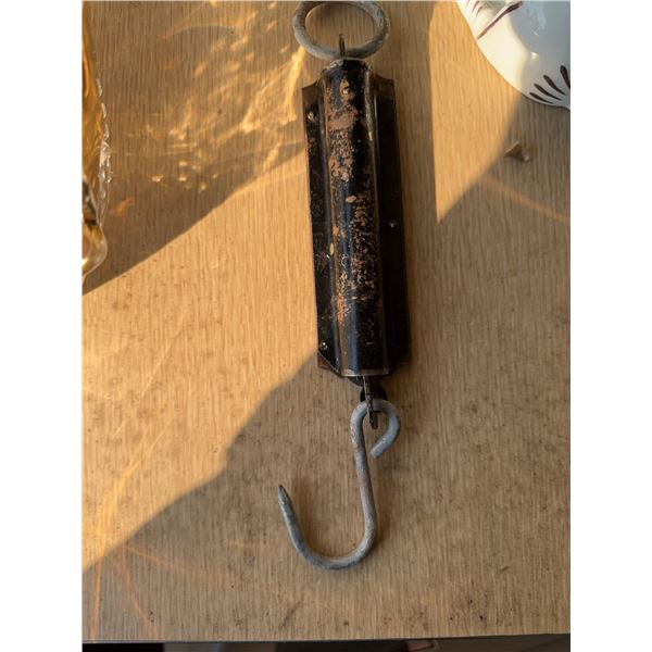 Salter's Pocket Balance Hanging Spring Scale, Brass and Iron