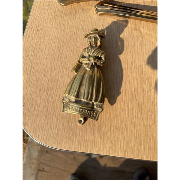 Brass "Jenny Jones" Figure Door Knocker
