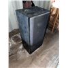 Image 1 : Tall Rectangular Black Floor Speaker Cabinet