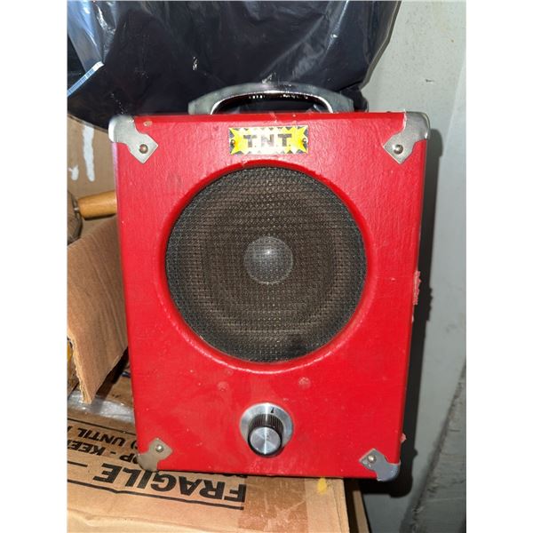TNT Red Portable Amplifier with Speaker, Made in Japan