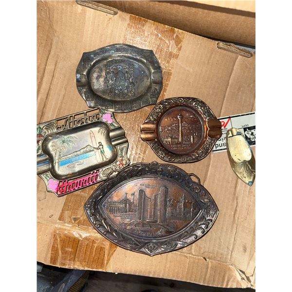 Vintage Souvenir Ashtrays and Trinket Trays