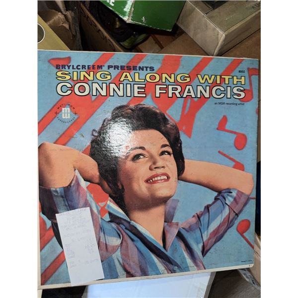 4 Vinyl Records: Connie Francis, Gaby Haas, Johnny Rivers, Dottie West