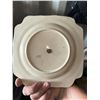 Image 4 : English Porcelain Square Cake Plate with Handle and Courting Couple Scene