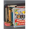 Image 1 : Vintage Books and 78 RPM Records in Bin