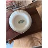 Image 2 : Lot: Carved Wood Elephant, Belleek Ireland Vase and Bowl