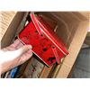 Image 4 : Box Lot with Red Tin Lunchbox, Wood Box, Framed Print, and Books