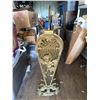 Image 4 : Brass Folding Fireplace Fan Screen with Cherub Motif