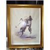 Image 1 : Framed Charles Marion Russell Print, Artist’s Edition, Fort Worth, 1948