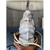 Image 2 : Porcelain Figure Lamp and Cheese Boxes with Mixed Books in Tote