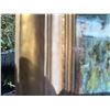 Image 4 : Framed Landscape Oil Painting Signed EPB with Birch Trees and Lake