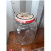 Image 1 : Blue Ribbon Coffee Glass Jar with Metal Lid