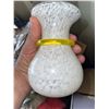 Image 4 : Two Mini Oil Lamps and Two Art Glass Vases