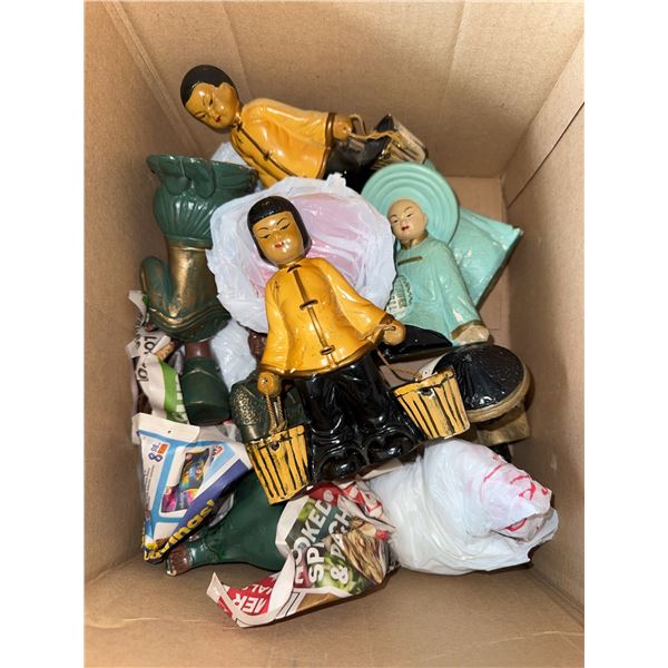 20th Century Lefton and Freeman McFarlin Asian-Inspired Ceramic Figurines
