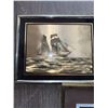 Image 2 : 3 Nautical Framed Etchings with Ships and Boats