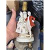 Image 4 : Household Assortment: Salt & Pepper Shakers, Porcelain Lamp, Dishes, Music Box