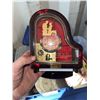 Image 2 : Lot with Glassware, Piano Man Music Box, and Decorative Plates