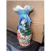 Image 1 : Iridescent Ceramic Vase With Fish and Underwater Motif