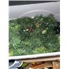 Image 1 : Artificial Christmas Garland With Lights in Storage Bin
