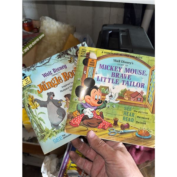 Walt Disney Disneyland Record Books: The Jungle Book and Mickey Mouse, Brave Little Tailor