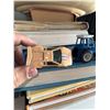 Image 3 : 3 Die-Cast Vehicles: Yellow Armoured Car, Blue Ford Tractor, Beige Sports Car