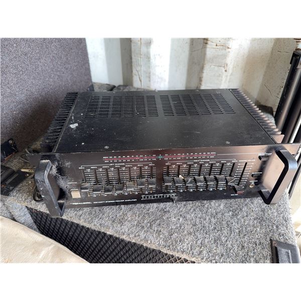 Realistic 120-Watt Stereo Power Amplifier With EQ Sliders