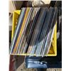 Image 4 : Vintage Vinyl LP Records Collection in Yellow Crate