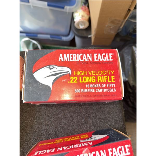 American Eagle High Velocity .22 Long Rifle Ammo—500 Rounds
