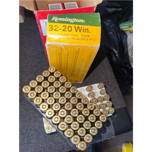 Remington 32-20 Win. 100 Gr Soft Point Ammunition Full Box