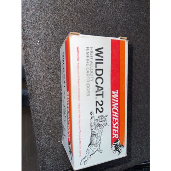 Winchester Wildcat .22 High Velocity Rimfire Cartridges, Full Box