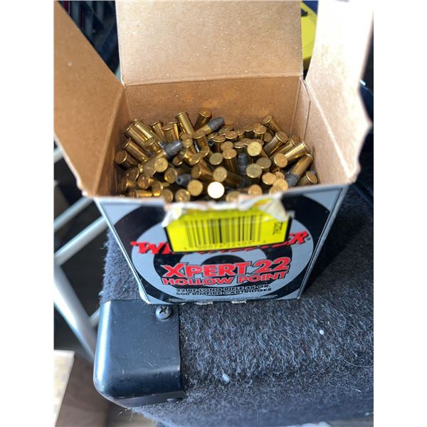 Winchester Xpert .22 Hollow Point Rimfire Cartridges, Partial Box