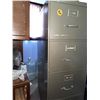 Image 2 : Four-Drawer Metal Filing Cabinet Grey