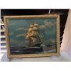 Image 1 : Framed Maritime Sailing Ship Print