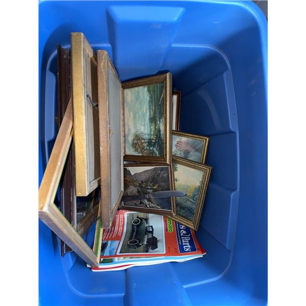 Framed Prints and Collector Magazines Lot