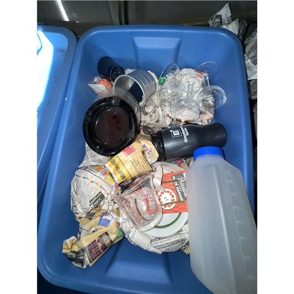 Kitchen and Barware Including Pyrex Measuring Cup and Mixed Glasses