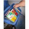 Image 3 : Bin of Mixed Paperback and Softcover Books Including Reference and Card Games