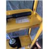 Image 6 : Yellow Metal Hand Truck Dolly with Ratchet Strap System