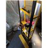 Image 7 : Yellow Metal Hand Truck Dolly with Ratchet Strap System