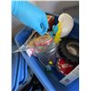 Image 6 : Collectibles Lot: Smurf Doll, Booth Reddimond Herring Jar, 22K Gold Plate